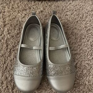 Disney Silver Sparkle Kids Dress Shoes